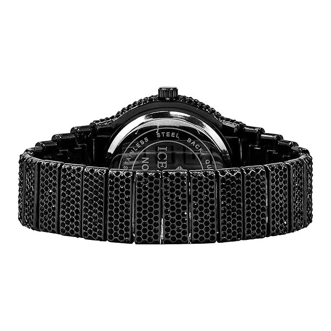 ICE STAR Men's Fully Iced Diamond Watch, 46mm Case